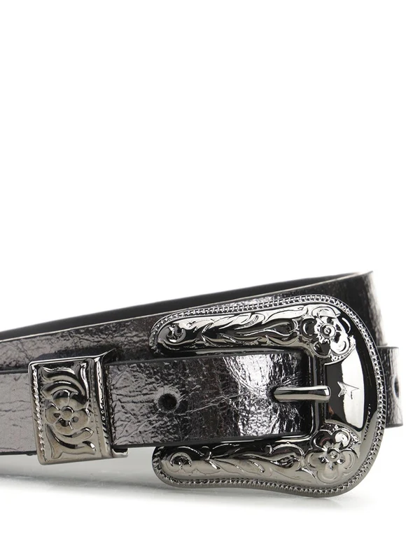 Golden Goose Silver Leather Belts - Image 3