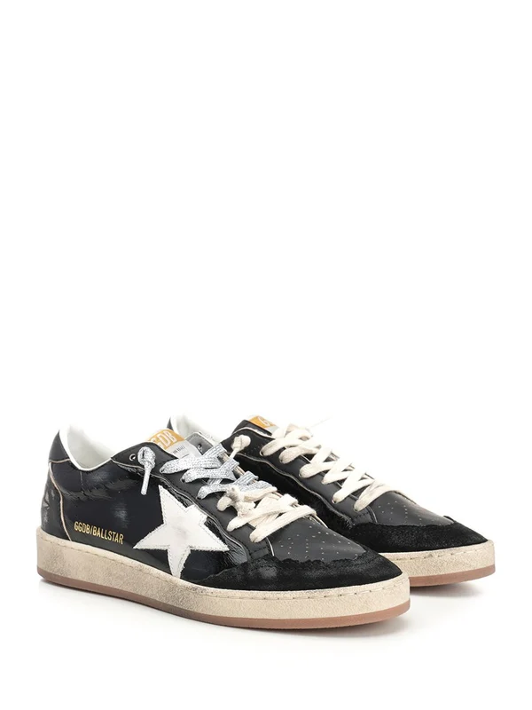 Golden Goose Black Low Top Sneakers - Image 2