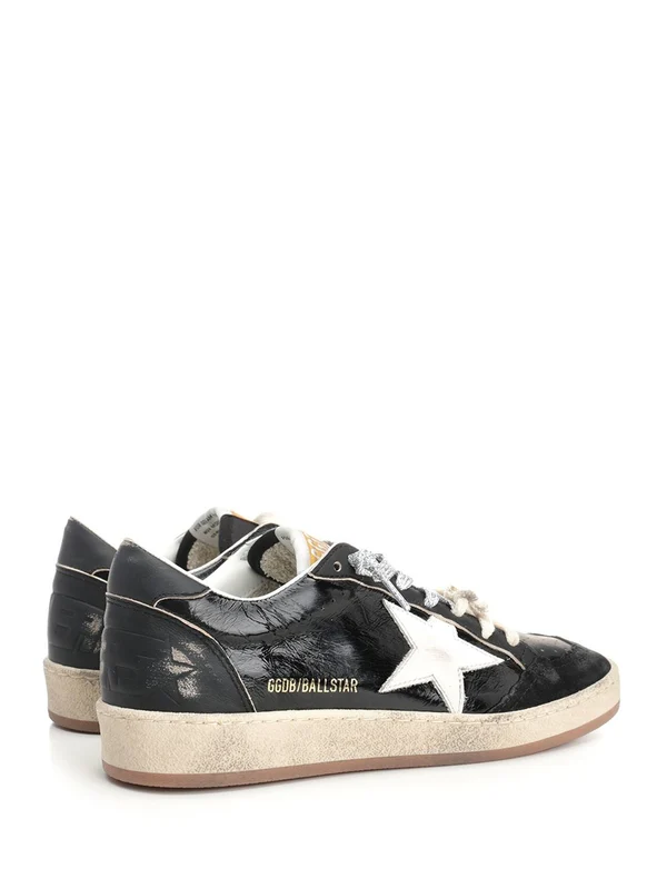 Golden Goose Black Low Top Sneakers - Image 3