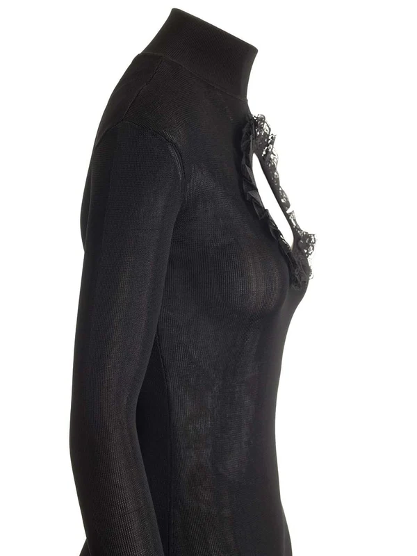 Self-Portrait Black Long Dress - Image 4