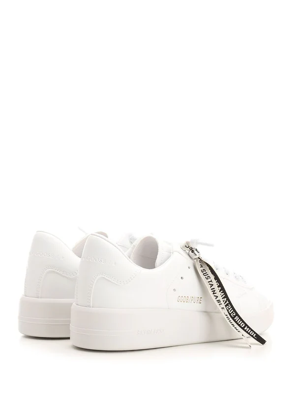 Golden Goose White Low Top Sneakers - Image 3