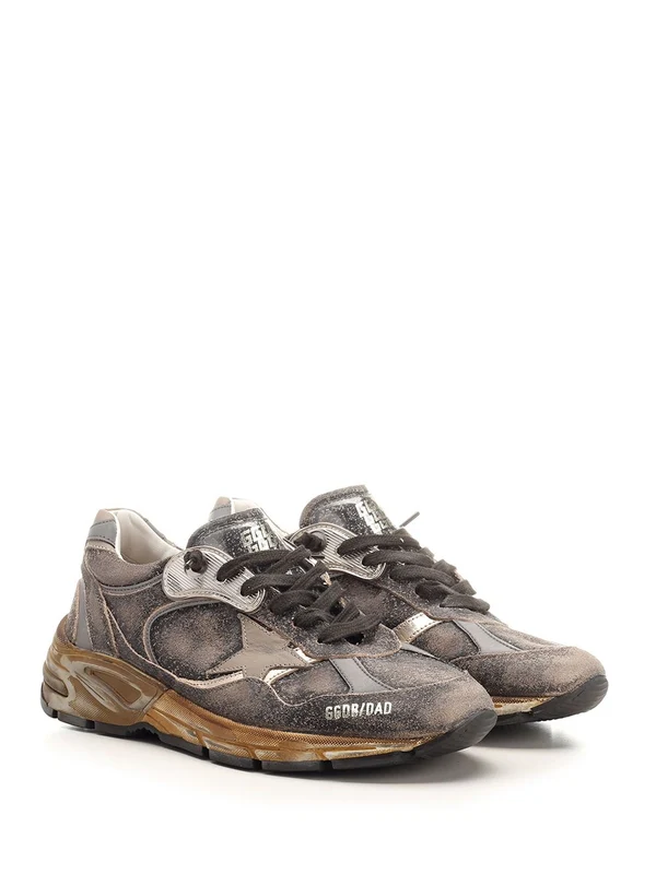 Golden Goose Green Low Top Sneakers - Image 2