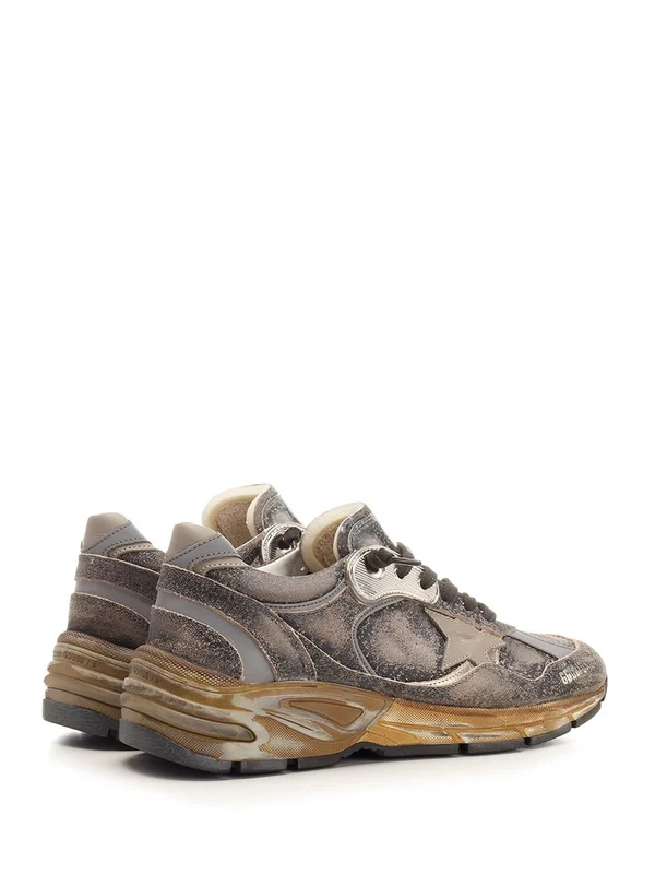 Golden Goose Green Low Top Sneakers - Image 3