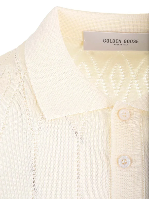 Golden Goose White Polo Shirts - Image 3
