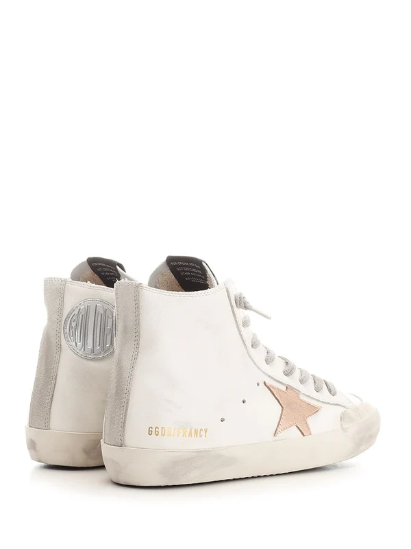 Golden Goose White High Top Sneakers - Image 3