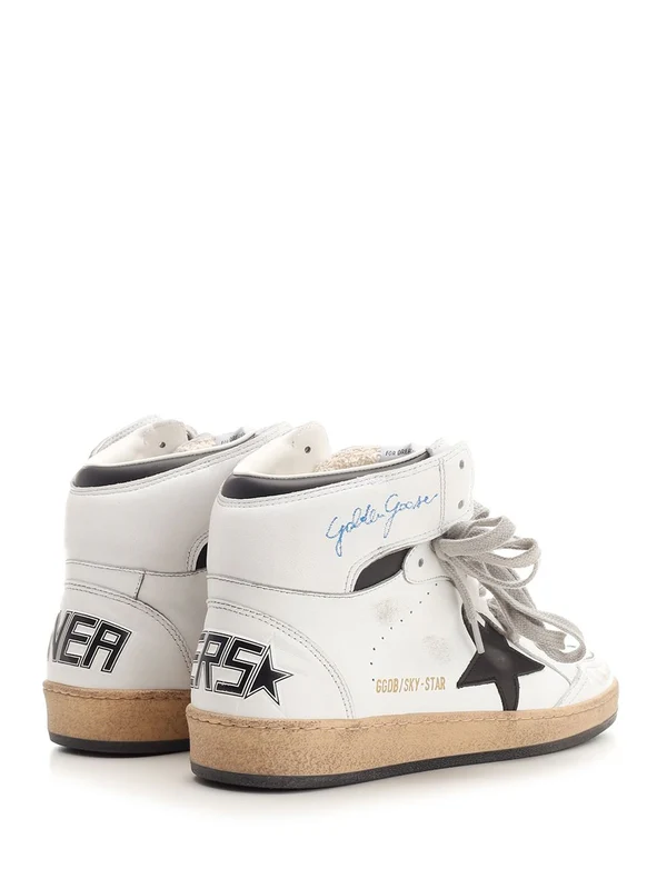 Golden Goose White High Top Sneakers - Image 3
