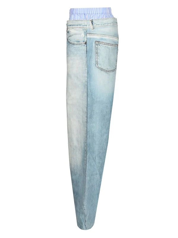 Acne Studios Blue Denim Pants - Image 3