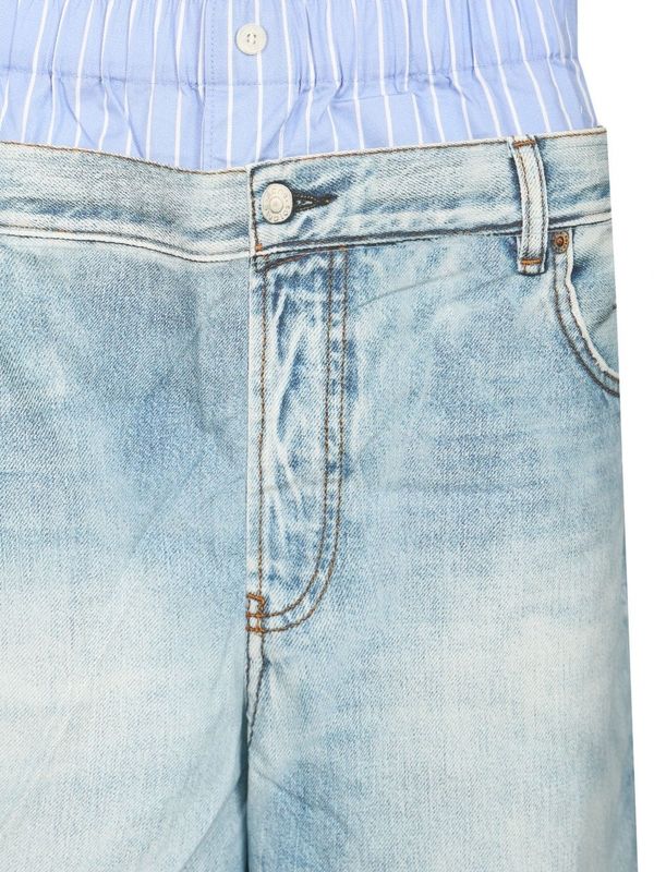 Acne Studios Blue Denim Pants - Image 4