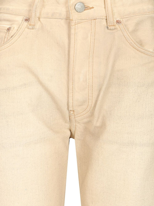 Acne Studios 2021F Loose Fit Beige Denim Pants - Image 4