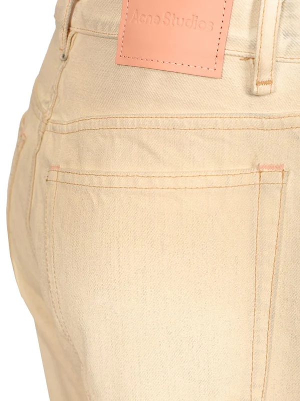 Acne Studios 2021F Loose Fit Beige Denim Pants - Image 5
