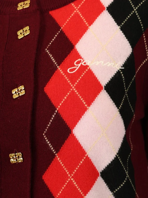 Ganni Burgundy Cardigans - Image 4
