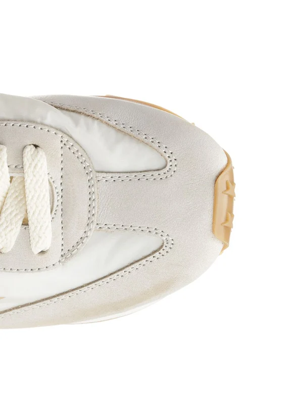 Golden Goose Beige Low Top Sneakers - Image 4