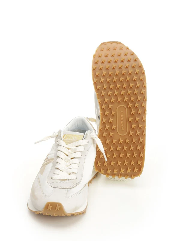 Golden Goose Beige Low Top Sneakers - Image 5