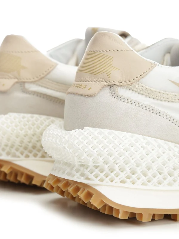 Golden Goose Beige Low Top Sneakers - Image 6