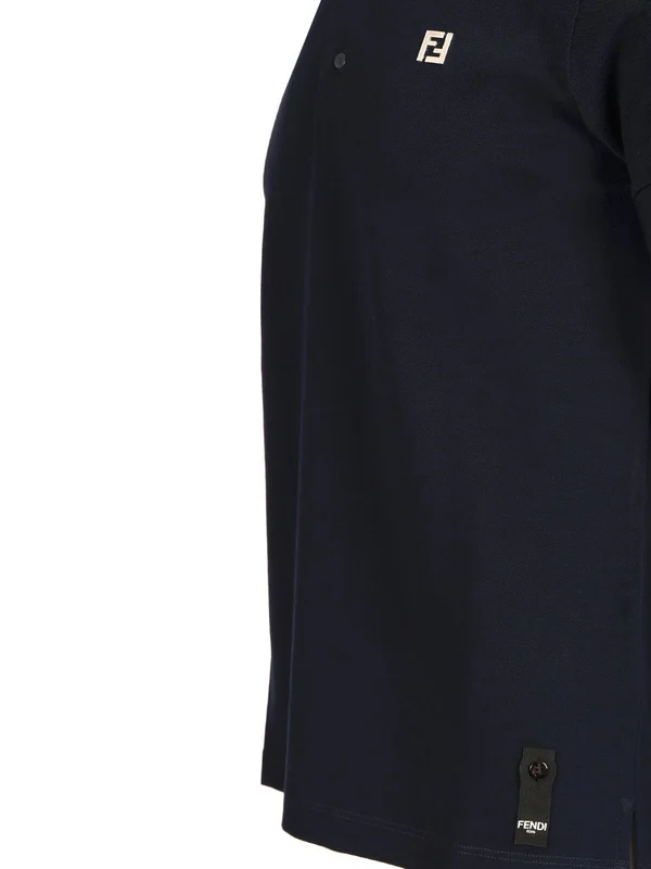 Fendi Blue Polo Shirts - Image 4