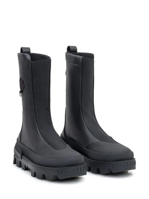 Moncler Black Ankle Boots - Image 2