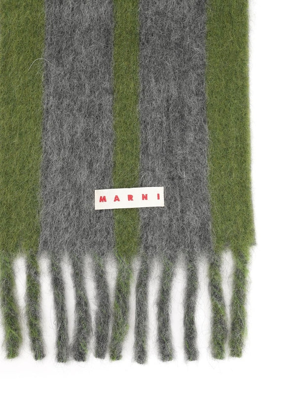 Marni Grey Wool Mufflers - Image 2