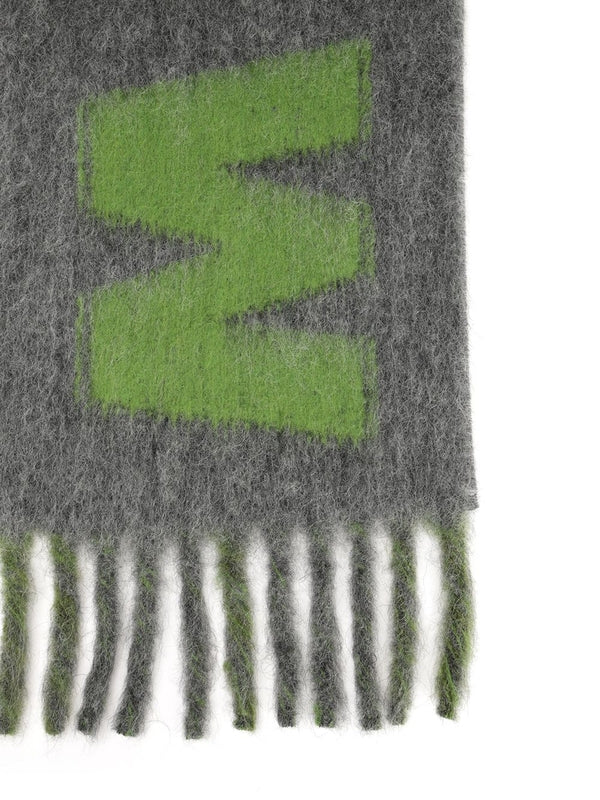 Marni Grey Wool Mufflers - Image 3