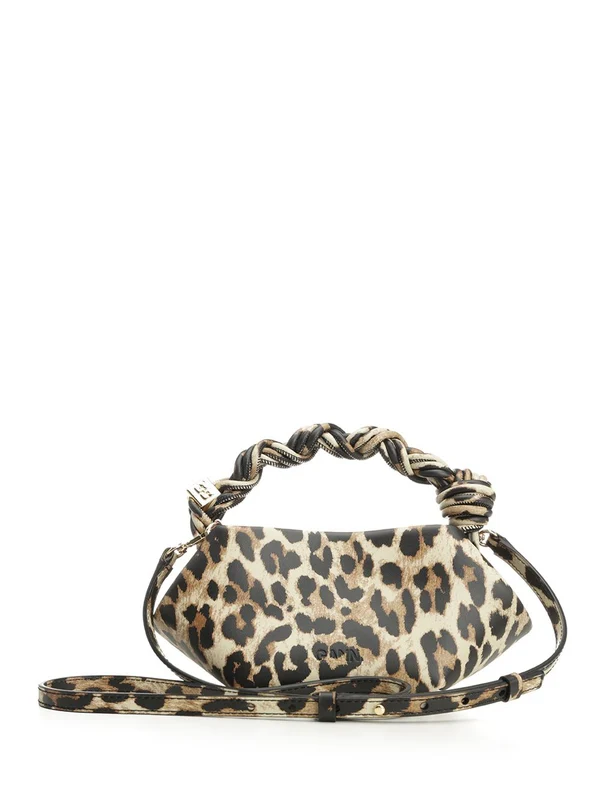 Ganni Brown Tote Bags - Image 3