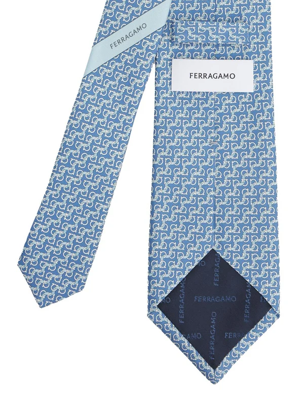 Ferragamo Blue Neck Ties - Image 2