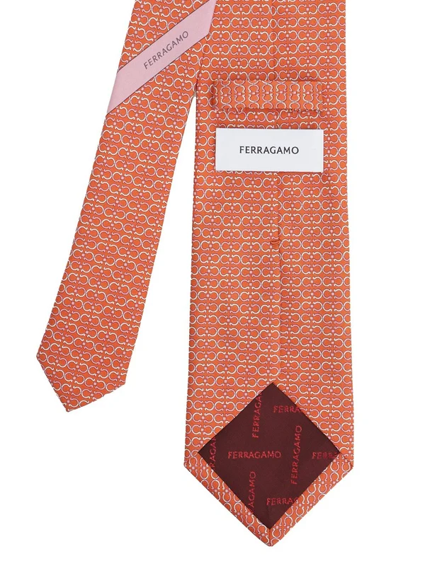 Ferragamo Orange Neck Ties - Image 2