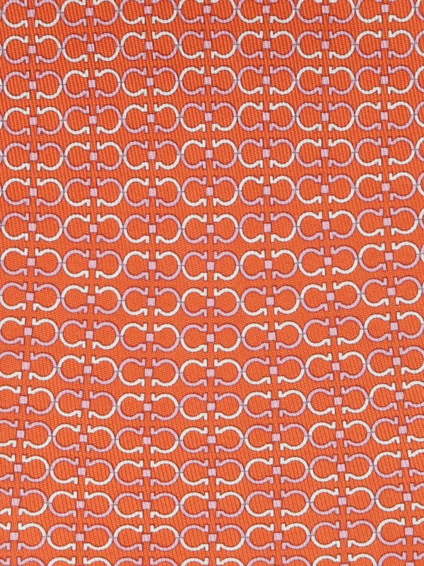 Ferragamo Orange Neck Ties - Image 3