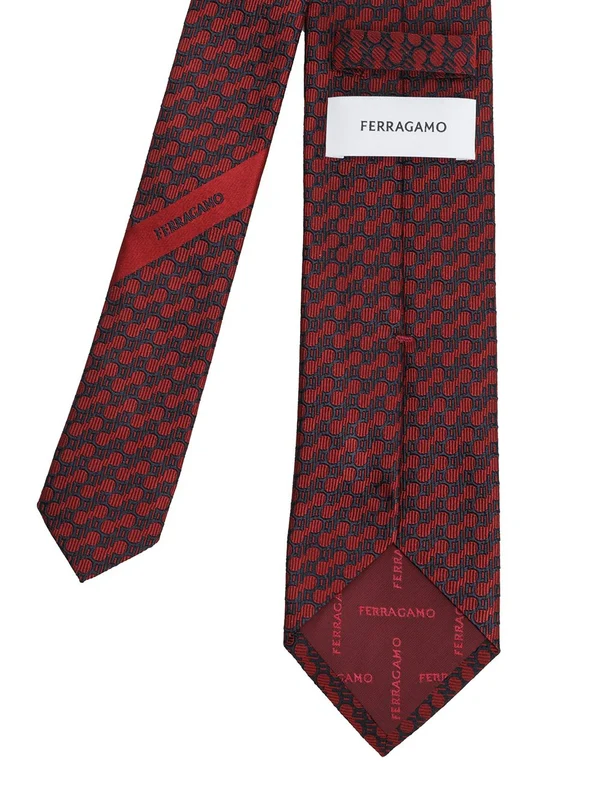 Ferragamo Burgundy Neck Ties - Image 2