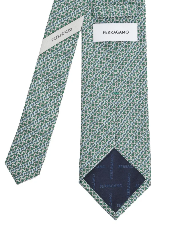 Ferragamo Green Neck Ties - Image 2