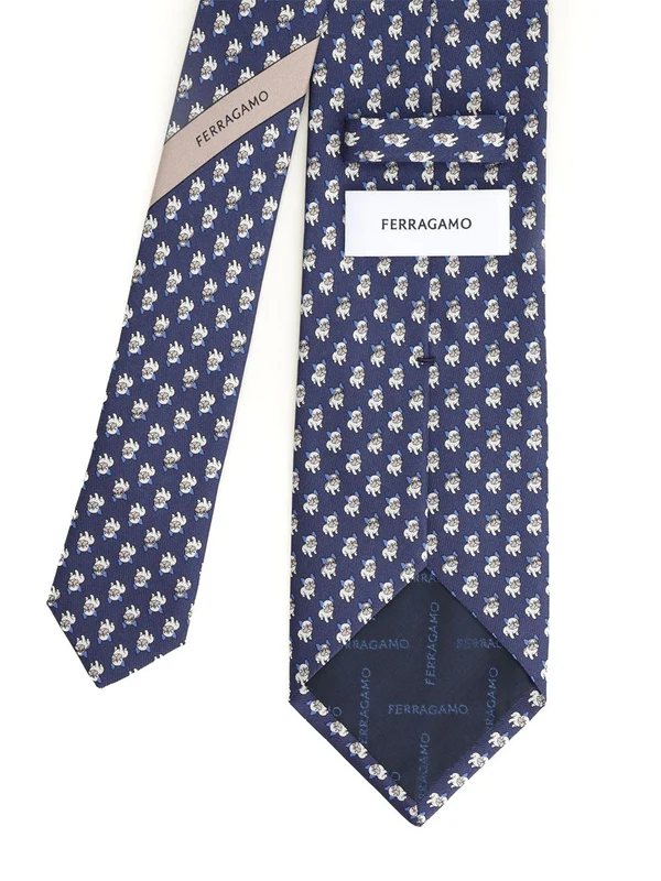 Ferragamo Blue Neck Ties - Image 2