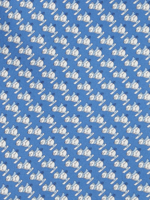 Ferragamo Blue Neck Ties - Image 3