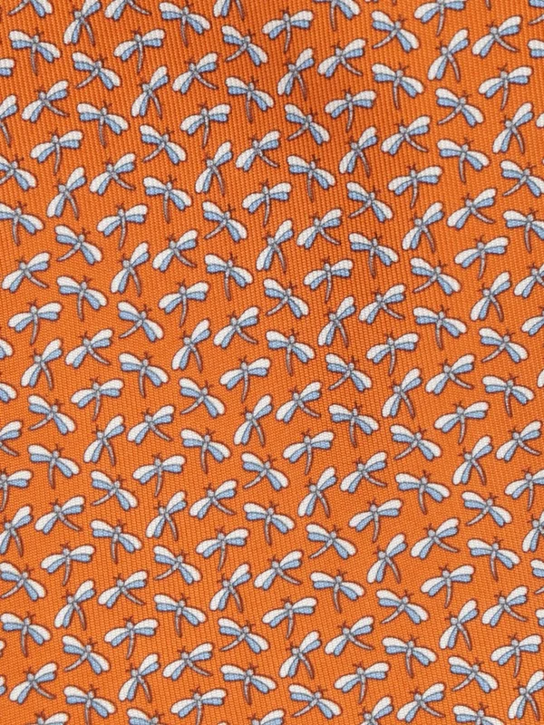 Ferragamo Orange Neck Ties - Image 3
