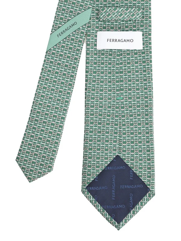 Ferragamo Green Neck Ties - Image 2