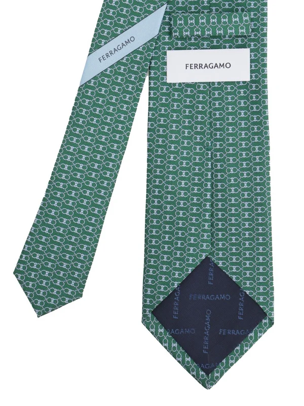 Ferragamo Green Neck Ties - Image 2