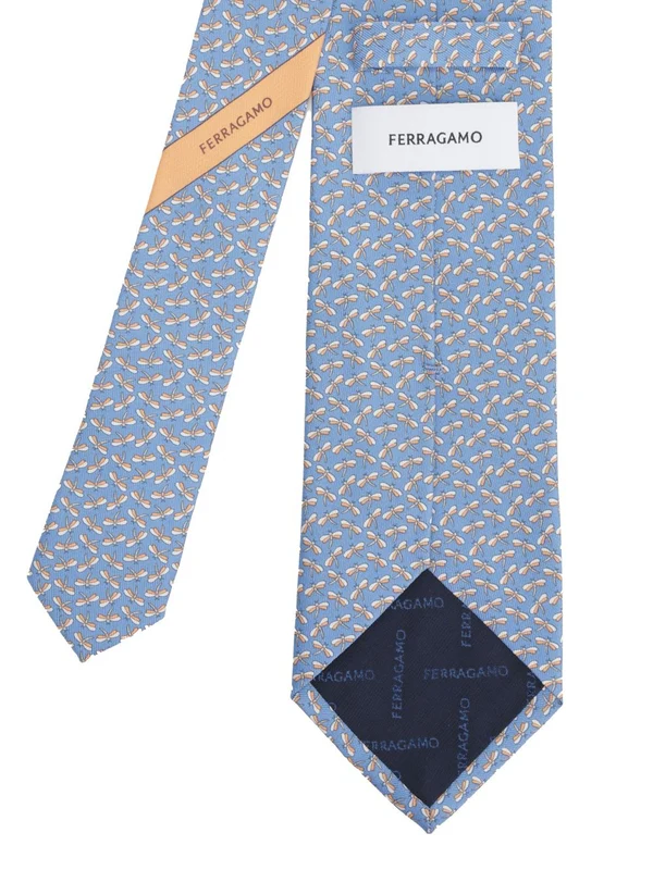 Ferragamo Blue Neck Ties - Image 2