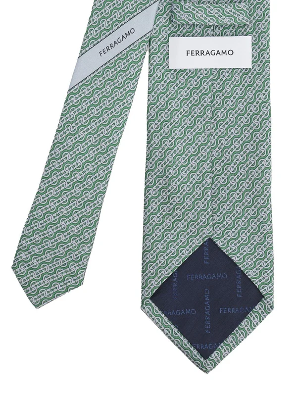 Ferragamo Green Neck Ties - Image 2