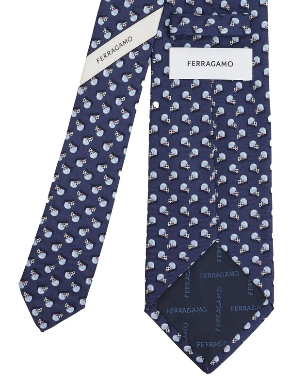 Ferragamo Blue Neck Ties - Image 2