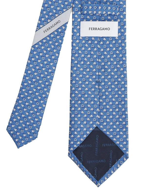 Ferragamo Blue Neck Ties - Image 2