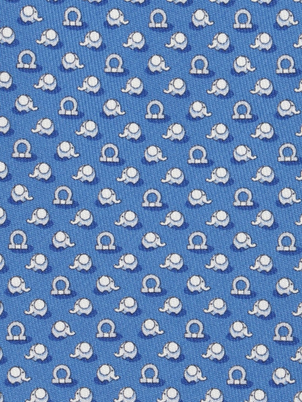 Ferragamo Blue Neck Ties - Image 3