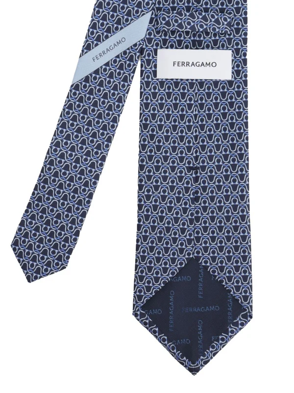 Ferragamo Blue Neck Ties - Image 2