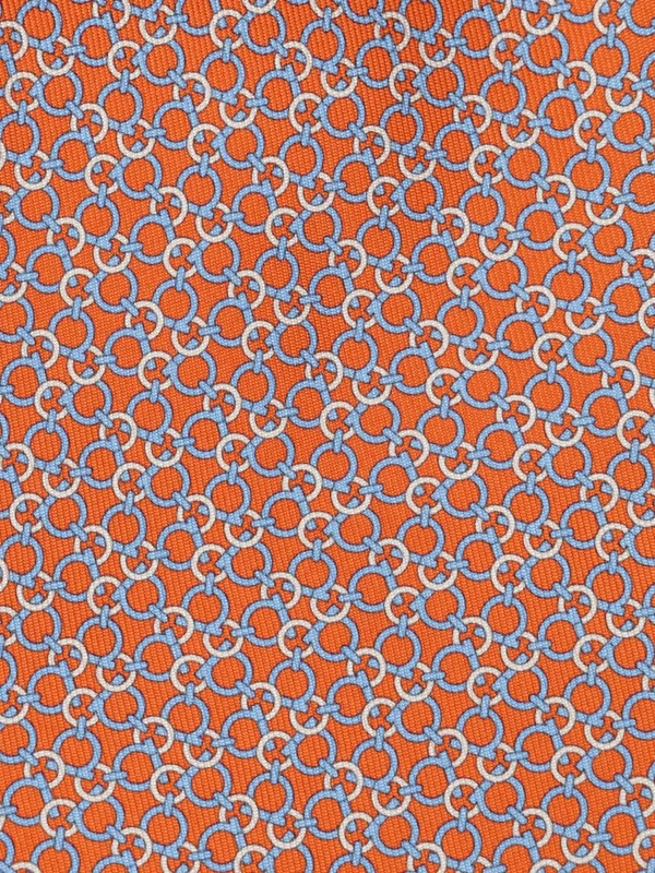 Ferragamo Orange Neck Ties - Image 3