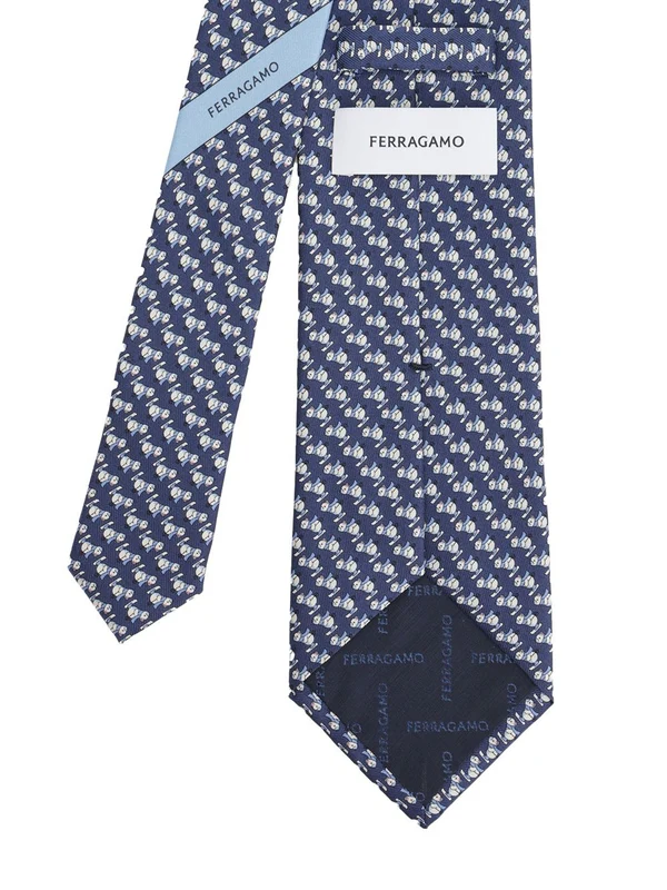 Ferragamo Blue Neck Ties - Image 2
