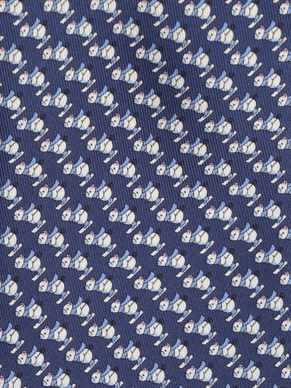 Ferragamo Blue Neck Ties - Image 3