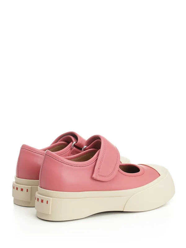 Marni Pink Low Top Sneakers - Image 3