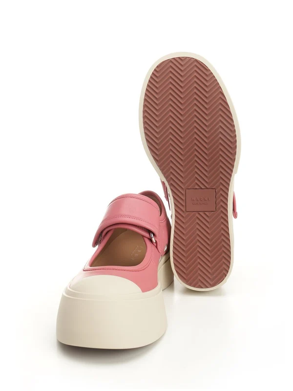 Marni Pink Low Top Sneakers - Image 5