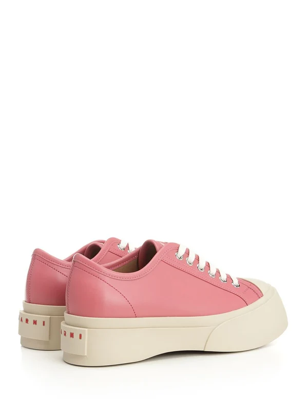 Marni Pink Red Low Top Sneakers - Image 3