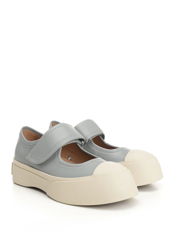 Marni Grey Low Top Sneakers - Image 2