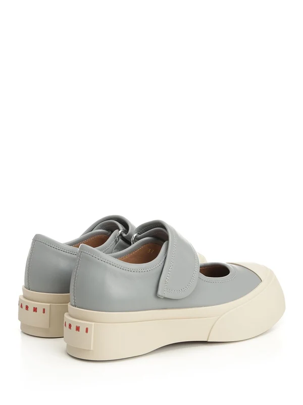 Marni Grey Low Top Sneakers - Image 3