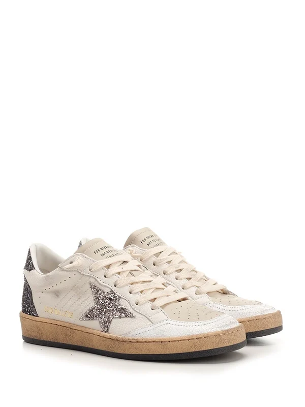 Golden Goose White Low Top Sneakers - Image 2