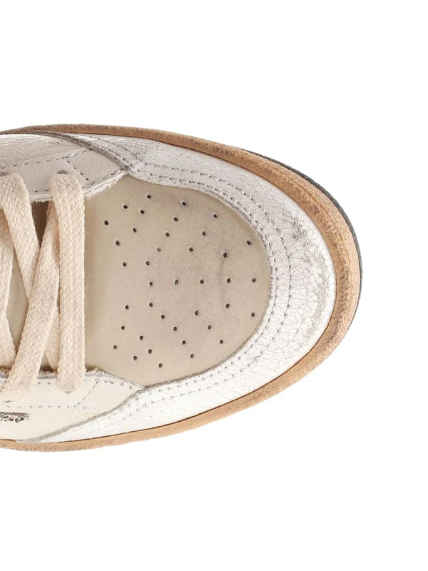 Golden Goose White Low Top Sneakers - Image 4