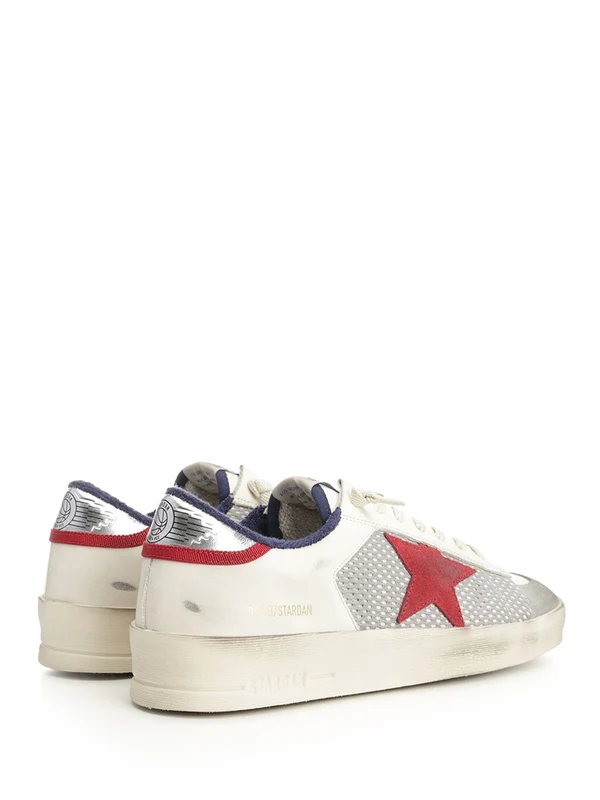 Golden Goose White Low Top Sneakers - Image 3